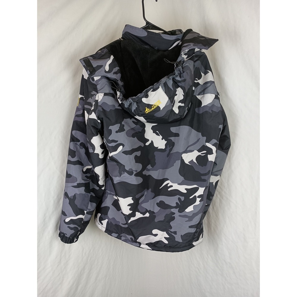 White Camo Jacket Vator 189 Fur Lined Hooded Jacket - Picture 8 of 12